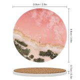 yanfind Ceramic Coasters (round) Beach Seashore Baby Aerial IOS Family Game Intellectual Educational Game Jigsaw Puzzle Toy Set