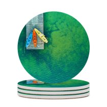 yanfind Ceramic Coasters (round) Willian Justen De Vasconcellos Wooden Pier Aerial Kayak Boats Lake Drone Photo Family Game Intellectual Educational Game Jigsaw Puzzle Toy Set