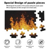 yanfind Picture Puzzle Dark Bonfire Flames Night 5K Family Game Intellectual Educational Game Jigsaw Puzzle Toy Set