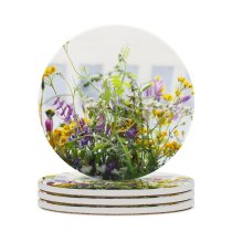 yanfind Ceramic Coasters (round) Images Floral Vines Flora Spring Wildflowers California Flowers Aster Wallpapers Mimosa Plant Family Game Intellectual Educational Game Jigsaw Puzzle Toy Set