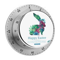 yanfind Timer Stamp   Flyer Traditional Bunny Border  Badge Promotion Happy Weekend 60 Minutes Mechanical Visual Timer