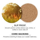 yanfind Ceramic Coasters (round) Golden Images Ground Flora Hour Grass Plant Produce Summer Pictures Vegetable Creative Family Game Intellectual Educational Game Jigsaw Puzzle Toy Set