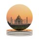 yanfind Ceramic Coasters (round) Taj Mahal India Sunset Sky Wonders Landscape Landmark Famous Place Tourist Attraction Family Game Intellectual Educational Game Jigsaw Puzzle Toy Set