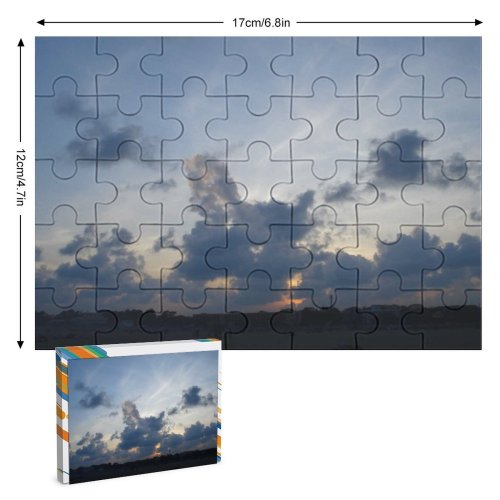 yanfind Picture Puzzle Landscapes Lights Dance Evening Clouds Sky Cloud Horizon Daytime Cumulus Natural Landscape Family Game Intellectual Educational Game Jigsaw Puzzle Toy Set