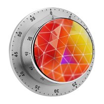 yanfind Timer Abstract Colorful Triangles Gradients Polygonal 60 Minutes Mechanical Visual Timer