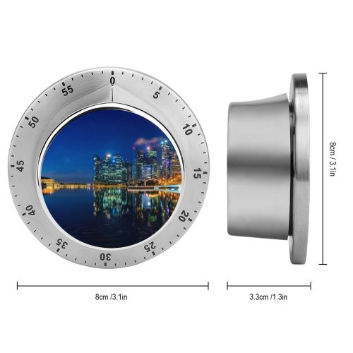 yanfind Timer Anek Suwannaphoom Singapore Marina Bay Sands Downtown Cityscape City Lights Night Reflections 60 Minutes Mechanical Visual Timer