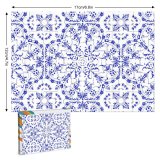 yanfind Picture Puzzle Spanish Portuguese Arabic Mexican Flooring Seamless Ceramics Porcelain Flower  Retro Moroccan Family Game Intellectual Educational Game Jigsaw Puzzle Toy Set