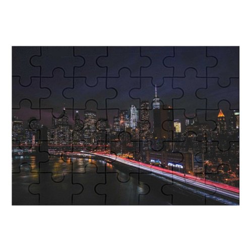 yanfind Picture Puzzle Zac Ong Black Dark York City Night Cityscape City Lights Timelapse Night Family Game Intellectual Educational Game Jigsaw Puzzle Toy Set