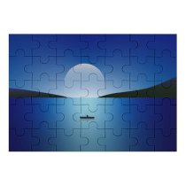 yanfind Picture Puzzle Night Seascape Sailing Boat Minimal 5K 8K Family Game Intellectual Educational Game Jigsaw Puzzle Toy Set