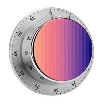 yanfind Timer Magenta Simplicity Striped Sunset Purple Row Blank  Fashionable Lighting Neon Motion 60 Minutes Mechanical Visual Timer