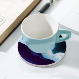 yanfind Ceramic Coasters (round) Shaurya Singh Fantasy Boy Kid Alone Silhouette  Night Clouds Starry Sky Family Game Intellectual Educational Game Jigsaw Puzzle Toy Set