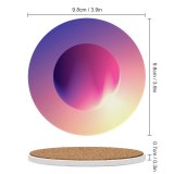 yanfind Ceramic Coasters (round) Clean Light Purple Elegance Gradient Natural Creativity Space Generated Design Abstract Digitally Family Game Intellectual Educational Game Jigsaw Puzzle Toy Set