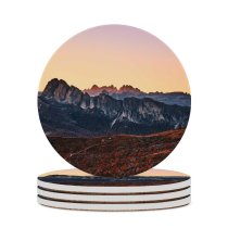 yanfind Ceramic Coasters (round) Luca Bravo Giau Pass  Range Dolomites Sunset Landscape Dawn Italy Family Game Intellectual Educational Game Jigsaw Puzzle Toy Set