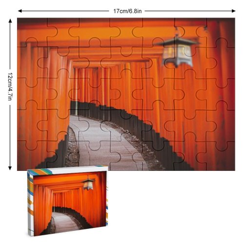 yanfind Picture Puzzle Denys Nevozhai Shinto Shrine Tokyo Japan Torii Pass Pathway Worship Family Game Intellectual Educational Game Jigsaw Puzzle Toy Set
