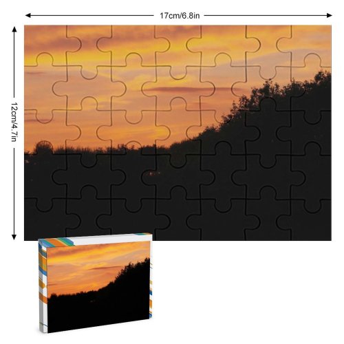 yanfind Picture Puzzle  Lake Sunset Golden Sky Afterglow Morning Reflection Horizon Evening Natural Landscape Family Game Intellectual Educational Game Jigsaw Puzzle Toy Set