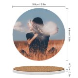 yanfind Ceramic Coasters (round) Images Grassland Harvest Grass Sky Wallpapers Outdoors Free Sit Throwing Magic Pictures Family Game Intellectual Educational Game Jigsaw Puzzle Toy Set