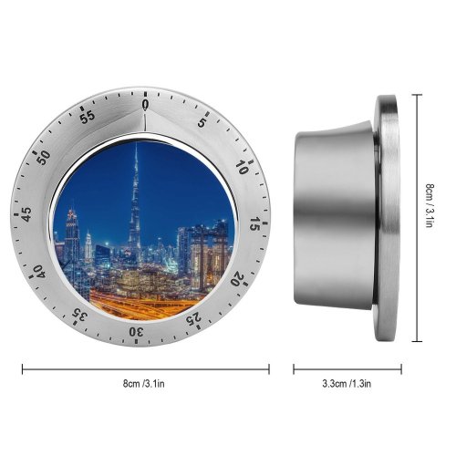 yanfind Timer Burj Khalifa Dubai  Cityscape  Architecture Night City Lights Metropolitan Urban 60 Minutes Mechanical Visual Timer
