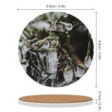 yanfind Ceramic Coasters (round) Images Photo Christmas HQ Pine Frost Public Snow Wallpapers Outdoors Tree Icicles Family Game Intellectual Educational Game Jigsaw Puzzle Toy Set