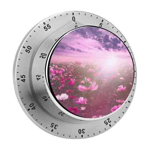 yanfind Timer Flowers Flower Cosmos Sunrise Garden Sky Clouds 60 Minutes Mechanical Visual Timer