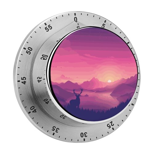 yanfind Timer Coyle Scenery Lakeside Sunset Lake Landscape Scenic Panorama 60 Minutes Mechanical Visual Timer