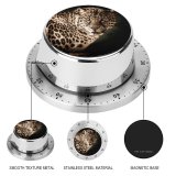 yanfind Timer Black Dark Leopard Wildcat Wildlife Closeup 60 Minutes Mechanical Visual Timer