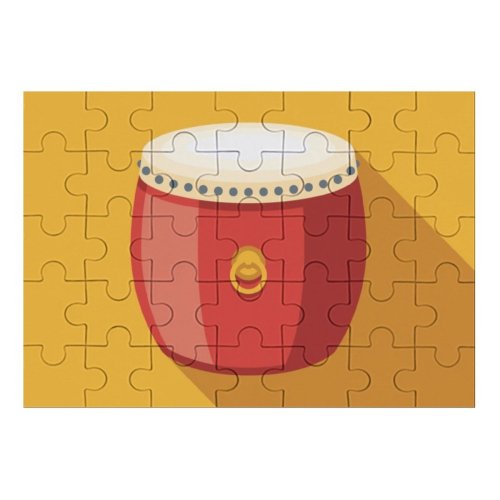 yanfind Picture Puzzle Chinese Rhythm Percussion Tradition Drum Instrument Design East Art China Family Game Intellectual Educational Game Jigsaw Puzzle Toy Set