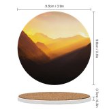 yanfind Ceramic Coasters (round) Valley Golden Hour Sunlight Mountains Landscape Italy Morning Light Family Game Intellectual Educational Game Jigsaw Puzzle Toy Set