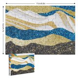 yanfind Picture Puzzle Abstract Rock Strata Textures Glitter Gold Marble Golden Family Game Intellectual Educational Game Jigsaw Puzzle Toy Set