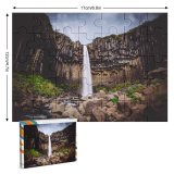 yanfind Picture Puzzle Denys Nevozhai Svartifoss Waterfall Vatnajökull National Park Lava Columns Rocks Cliff Iceland Family Game Intellectual Educational Game Jigsaw Puzzle Toy Set