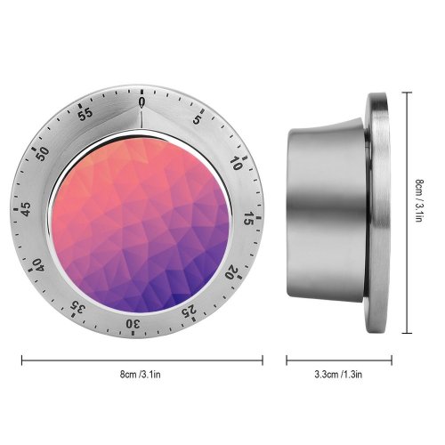 yanfind Timer Dimensional Blank Beige Dawn Dimensional Morning Purple Dark   Sunset Grid 60 Minutes Mechanical Visual Timer