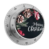 yanfind Timer Celebrations Christmas Merry Decoration Xmas Fruits Frozen 60 Minutes Mechanical Visual Timer