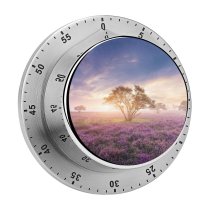 yanfind Timer Gerard Spring Sunrise Bloom Purple Flowers Heath 60 Minutes Mechanical Visual Timer