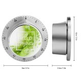 yanfind Timer Decor Growth Foliage Stripe Ecology Summer Strip Eco Natural Freshness Leaves Plant 60 Minutes Mechanical Visual Timer