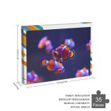 yanfind Picture Puzzle Clownfish Aquarium Underwater Family Game Intellectual Educational Game Jigsaw Puzzle Toy Set