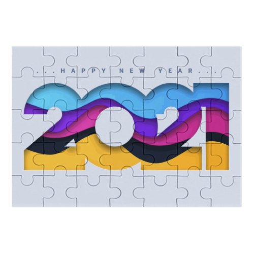 yanfind Picture Puzzle 2021 Year Happy Colorful 5K Family Game Intellectual Educational Game Jigsaw Puzzle Toy Set