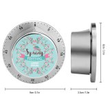 yanfind Timer Blooming  Bloom Border Cherry Sakura Garden May Ornament Flowers Lettering Bourgeon 60 Minutes Mechanical Visual Timer