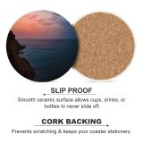 yanfind Ceramic Coasters (round) Luca Bravo Sunset Cliff Seascape Dawn  Seashore Coastline Sky Family Game Intellectual Educational Game Jigsaw Puzzle Toy Set
