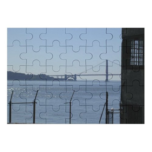 yanfind Picture Puzzle Golden Gate  Pier Sea Sky Suspension River Nonbuilding Structure Ocean Fixed Family Game Intellectual Educational Game Jigsaw Puzzle Toy Set