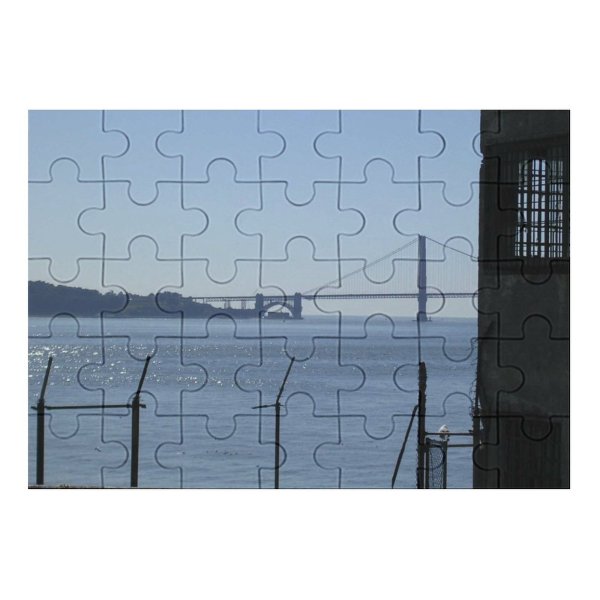 yanfind Picture Puzzle Golden Gate  Pier Sea Sky Suspension River Nonbuilding Structure Ocean Fixed Family Game Intellectual Educational Game Jigsaw Puzzle Toy Set