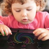 yanfind Picture Puzzle Dark  Rainbow  Spiral Multicolor Family Game Intellectual Educational Game Jigsaw Puzzle Toy Set