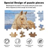 yanfind Picture Puzzle Horse Fence Portrait Bokeh Family Game Intellectual Educational Game Jigsaw Puzzle Toy Set