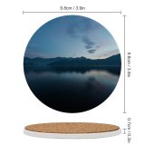 yanfind Ceramic Coasters (round) Olivier Miche Landscape Morning Dawn Tranquility Scenery Mountains River Switzerland Family Game Intellectual Educational Game Jigsaw Puzzle Toy Set
