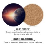 yanfind Ceramic Coasters (round) Comfreak Space  Planet Universe Space Travel Space Adventure Astronaut  Light Family Game Intellectual Educational Game Jigsaw Puzzle Toy Set
