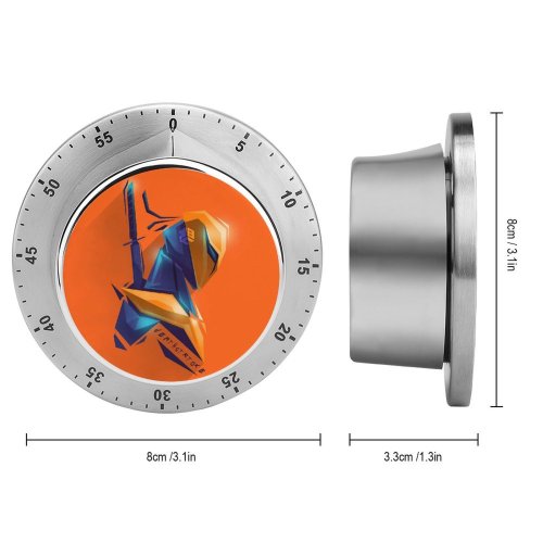 yanfind Timer Deepak Bhatt Graphics CGI Deathstroke Supervillain  Comics Minimal Art 60 Minutes Mechanical Visual Timer