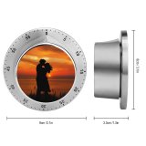 yanfind Timer Love Couple Romantic Kiss Silhouette Sunset Seascape Together 60 Minutes Mechanical Visual Timer