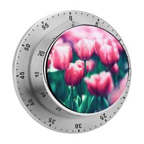 yanfind Timer Jerry Wang Flowers Tulips Bloom Spring  Tulip 60 Minutes Mechanical Visual Timer