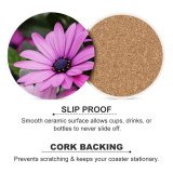 yanfind Ceramic Coasters (round) Flowers Daisy Flowers Purple Flowers Flowers Bokeh Garden Closeup Macro Bloom Family Game Intellectual Educational Game Jigsaw Puzzle Toy Set