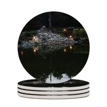 yanfind Ceramic Coasters (round) Images Kyiv Pretty Profession Pond Public Preparation Wallpapers Outdoors Many Mix Pictures Family Game Intellectual Educational Game Jigsaw Puzzle Toy Set