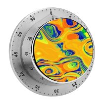 yanfind Timer  Pixelated Pop Seamless  Toned Fashionable Creativity Effects Liquid Distorted Fashioned 60 Minutes Mechanical Visual Timer