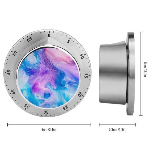 yanfind Timer Robert Kohlhuber Abstract Liquid Art Pearl Colorful Fluid 60 Minutes Mechanical Visual Timer